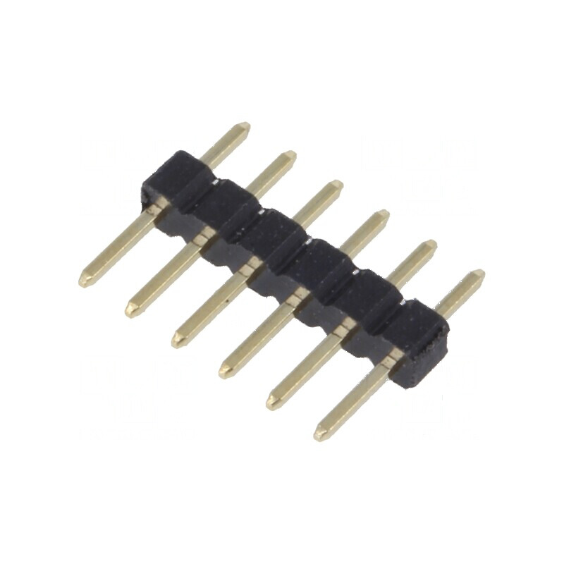 Conector şiruri pini tată 1x6 PIN 6 drept 2mm THT | Electronic-mag.ro | Componente Electronice