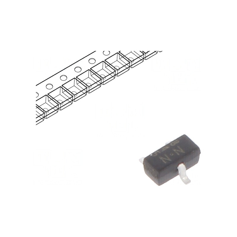 Tranzistor N-MOSFET 60V 0,3A 150mW SC75 ESD | Electronic-mag.ro | Componente Electronice Tranzistor N-MOSFET 60V 0,3A 150mW SC75 ESD | Electronic-mag.ro | Componente Electronice
