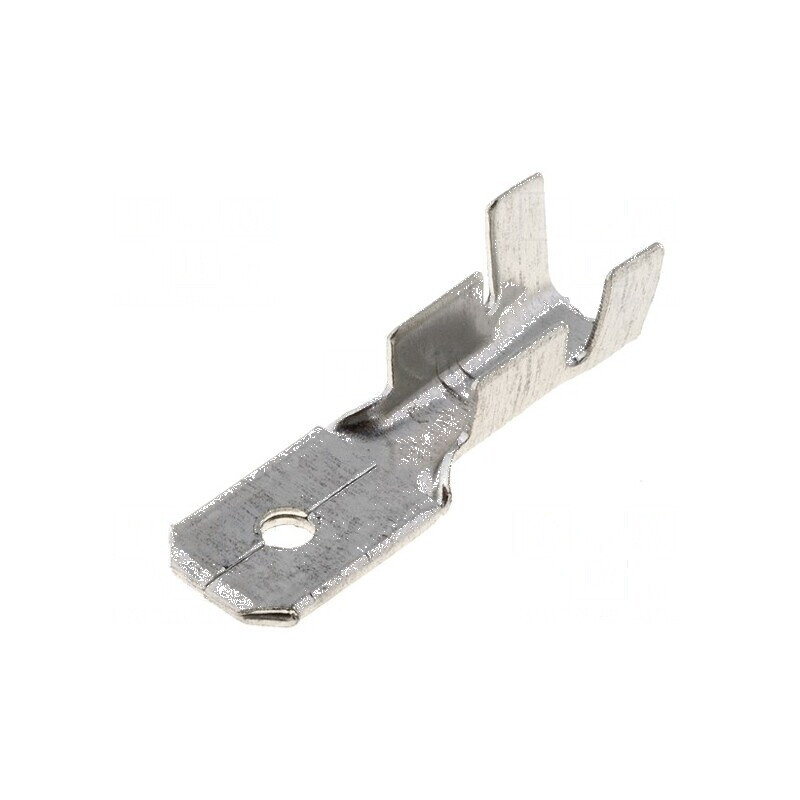 Terminal plat 6,3mm tată 0,8mm pentru cablu 1,5÷2,5mm2 crimpat | Electronic-mag.ro | Componente Electronice