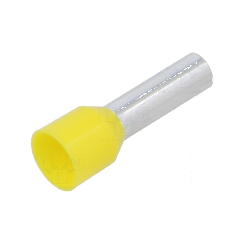 Vârf tub de capăt izolată cupru 6mm2 12mm cositorit crimpat | Electronic-mag.ro | Componente Electronice