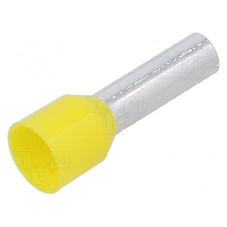 Vârf tub de capăt izolată cupru 6mm2 12mm cositorit crimpat | Electronic-mag.ro | Componente Electronice