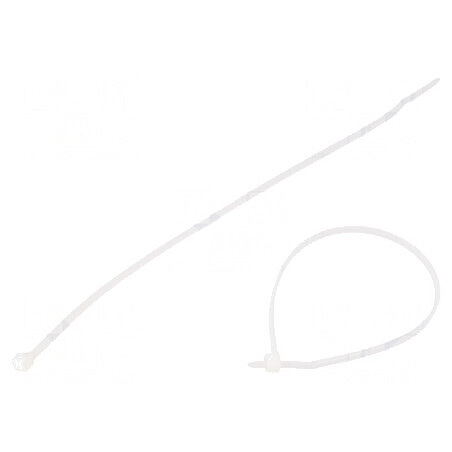 Colier de strângere poliamidă 200mm 2,5mm 80N naturală | Electronic-mag.ro | Componente Electronice