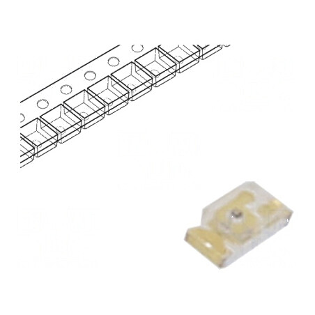 LED SMD 1608 roșie 18÷45mcd 10mA 120° 1,6x0,8x0,6mm | Electronic-mag.ro | Componente Electronice