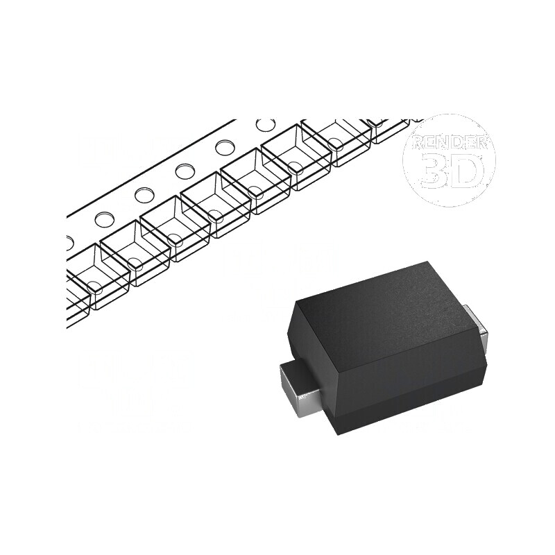 Diodă SMD 90V 0,1A 4ns SC79 SOD523 Ufmax 1,2V | Electronic-mag.ro | Componente Electronice