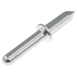 Vârf pin de lipire THT argintat alamă 1,3mm 11mm | Electronic-mag.ro | Componente Electronice