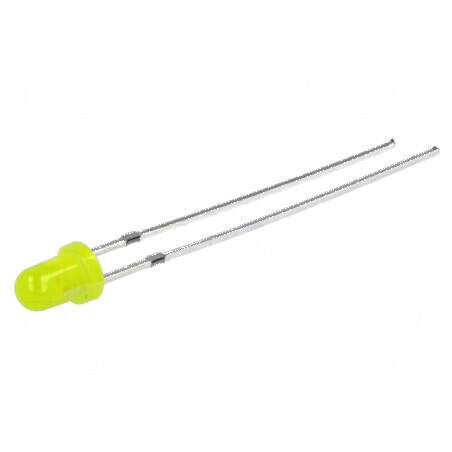 LED 3mm galbenă 30mcd 30° convex | Electronic-mag.ro | Componente Electronice