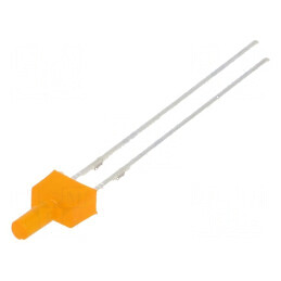 LED portocalie 2mm 150-220mcd 90° THT plat | Electronic-mag.ro | Componente Electronice