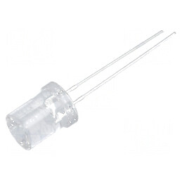 LED 8mm portocalie 100-150mcd 120° concav | Electronic-mag.ro | Componente Electronice