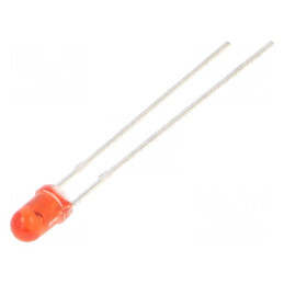 LED 3mm Roșie 220mcd 30° Convex | Electronic-mag.ro | Componente Electronice