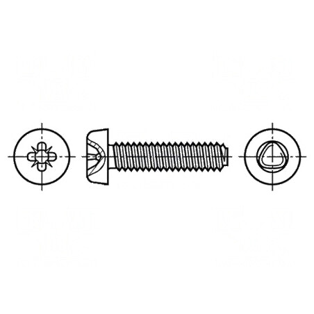 Şurub metal 4x10 Cap rotund Pozidriv PZ2 oţel călit | Electronic-mag.ro | Componente Electronice