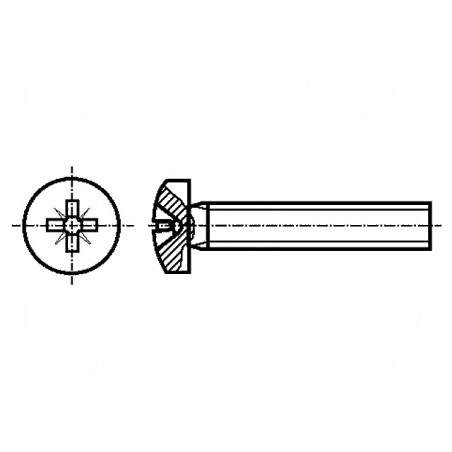 Şurub M3x6 Cap Rotund Pozidriv PZ1 Oţel DIN 7985A | Electronic-mag.ro | Componente Electronice