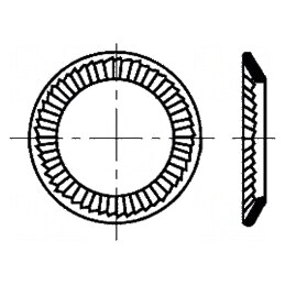 Şaibă conică M3 D5,5mm h0,95mm oțel inoxidabil A2 | Electronic-mag.ro | Componente Electronice