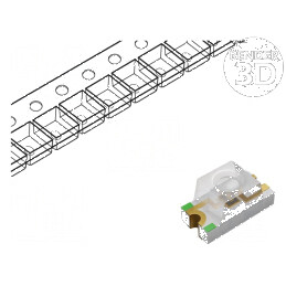 LED SMD 1206 Galben-Verde 19-29mcd 60° 20mA 60mW | Electronic-mag.ro | Componente Electronice