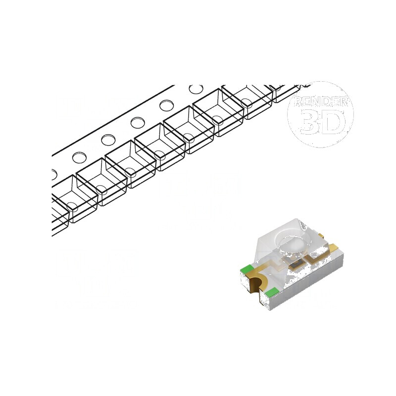 LED SMD 1206 Galben-Verde 19-29mcd 60° 20mA 60mW | Electronic-mag.ro | Componente Electronice