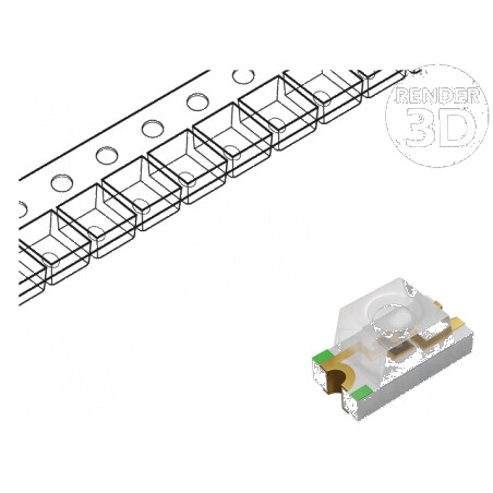 LED SMD 1206 Galben-Verde 19-29mcd 60° 20mA 60mW | Electronic-mag.ro | Componente Electronice