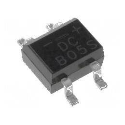 Punte redresoare monofazată 50V 0,5A DB-1MS SMT | Electronic-mag.ro | Componente Electronice