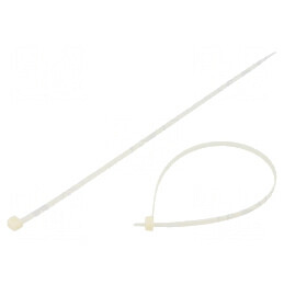 Colier de strângere poliamidă 300mm 4,8mm 220N naturală | Electronic-mag.ro | Componente Electronice