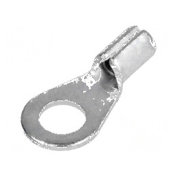 Vârf inelar M4 0,25-1,5mm² cupru neizolat crimpat pe cablu | Electronic-mag.ro | Componente Electronice