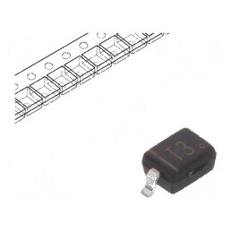 Diodă SMD 250V 200mA 50ns SOD323 Ufmax 1,25V 250mW | Electronic-mag.ro | Componente Electronice