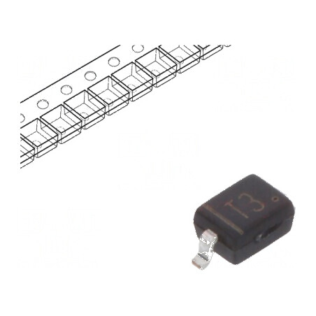 Diodă SMD 250V 200mA 50ns SOD323 Ufmax 1,25V 250mW | Electronic-mag.ro | Componente Electronice