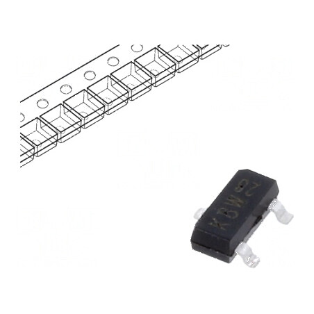 Tranzistor NPN bipolar 60V 0,1A 250mW SOT23 TO236AB | Electronic-mag.ro | Componente Electronice