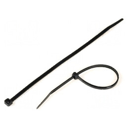 Colier de strângere poliamidă negru 203mm x 4,6mm 215,5N | Electronic-mag.ro | Componente Electronice