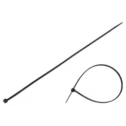 Colier de strângere poliamidă 330mm negru 176,5N | Electronic-mag.ro | Componente Electronice