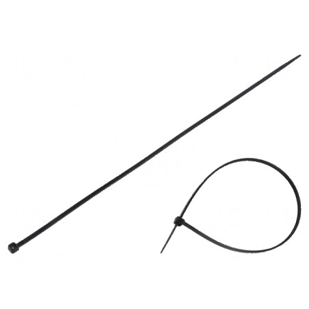 Colier de strângere poliamidă 330mm negru 176,5N | Electronic-mag.ro | Componente Electronice