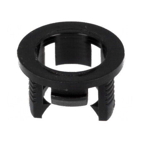 Montură LED 5mm monobloc neagră UL94V-2 L: 6,1mm | Electronic-mag.ro | Componente Electronice