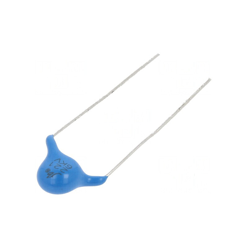 Condensator ceramic 220pF 6kVDC Y5P ±10% 10mm | Electronic-mag.ro | Componente Electronice
