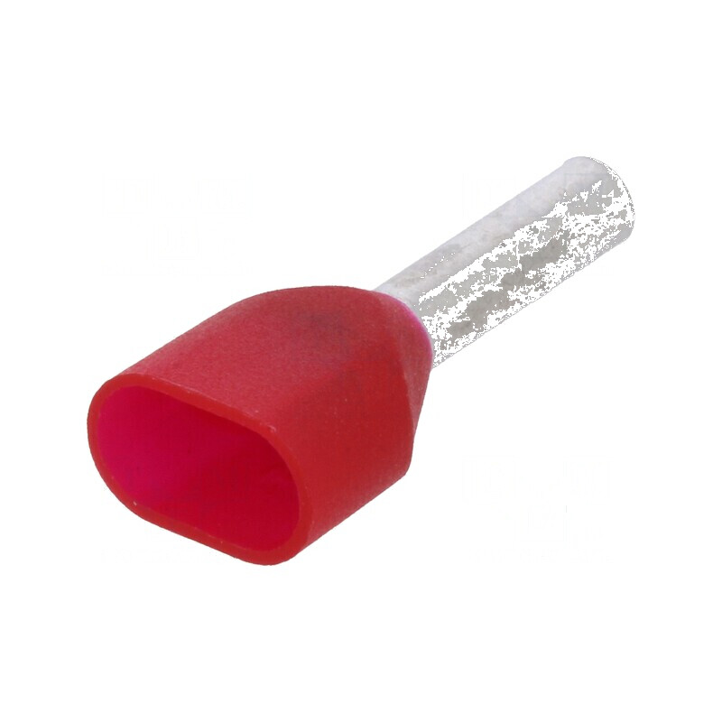 Vârf tub capăt izolată dublă cupru 1mm² 8mm cositorit | Electronic-mag.ro | Componente Electronice
