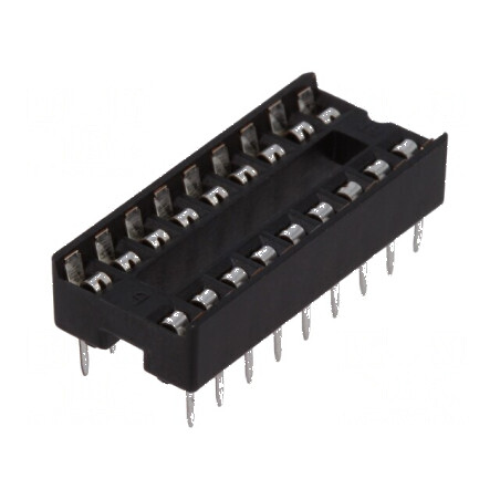 Soclu DIP18 pentru circuite integrate, 7,62mm, THT, Raster 2,54mm | Electronic-mag.ro | Componente Electronice