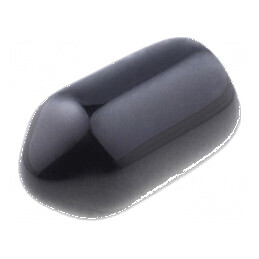 Cap de protecție neagră PVC Soft Ø4mm L8mm | Electronic-mag.ro | Componente Electronice