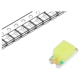 LED SMD 0603 Alb Rece 600mcd 7000K 130° 20mA 2,8-3,6VDC | Electronic-mag.ro | Componente Electronice
