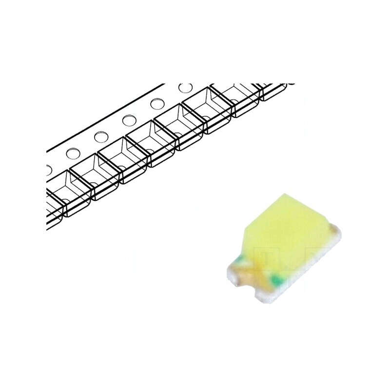LED SMD 0603 Alb Rece 600mcd 7000K 130° 20mA 2,8-3,6VDC | Electronic-mag.ro | Componente Electronice
