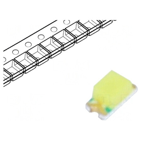 LED SMD 0603 Alb Rece 600mcd 7000K 130° 20mA 2,8-3,6VDC | Electronic-mag.ro | Componente Electronice