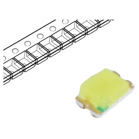 LED SMD 0805 Alb Rece 600mcd 7000K 130° 20mA 2,8-3,6VDC | Electronic-mag.ro | Componente Electronice