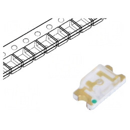 LED SMD 1206 Albastru 120mcd 3.2x1.6x1.1mm 20mA 140° | Electronic-mag.ro | Componente Electronice