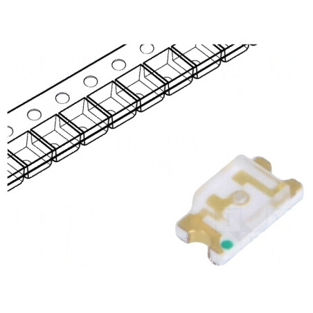 LED SMD 1206 Albastru 120mcd 3.2x1.6x1.1mm 20mA 140° | Electronic-mag.ro | Componente Electronice