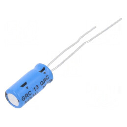 Condensator electrolitic THT 1uF 100VDC ±20% 2000h -40÷105°C | Electronic-mag.ro | Componente Electronice
