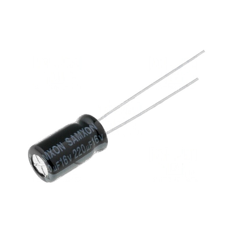Condensator electrolitic THT 220uF 16V 6.3x11mm ±20% | Electronic-mag.ro | Componente Electronice