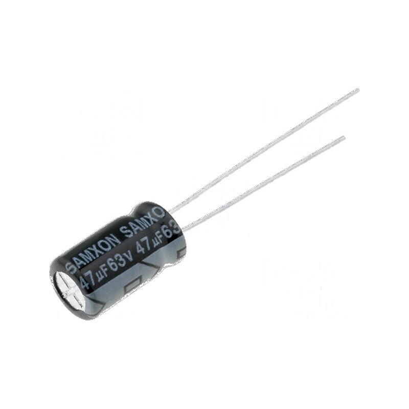 Condensator electrolitic THT 47uF 63V 6,3x11mm ±20% 1000h | Electronic-mag.ro | Componente Electronice
