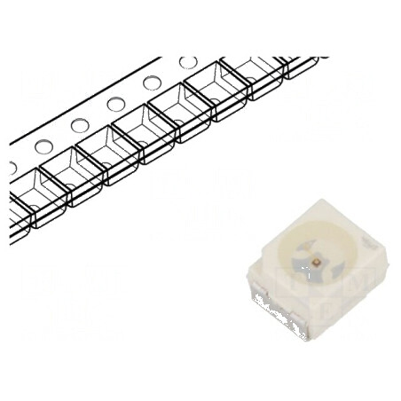 LED SMD 2014 Mini PLCC2 Ambră 380-760lm 112-250mcd 120° | Electronic-mag.ro | Componente Electronice