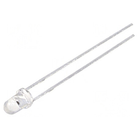 LED 3mm galben 2500-4000mcd 24° convex | Electronic-mag.ro | Componente Electronice