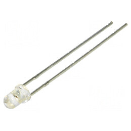 LED 3mm galben 600-1200mcd 24° convex | Electronic-mag.ro | Componente Electronice
