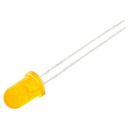 LED 5mm Ambră 1000-1400mcd 50° Convex | Electronic-mag.ro | Componente Electronice