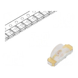 LED SMD 1204 galben 3,2x1,5mm 120° 20mA 588nm | Electronic-mag.ro | Componente Electronice