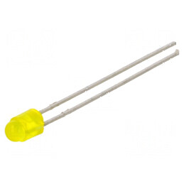 LED 3mm galben 180-880mcd 50° convex 2-2,4V | Electronic-mag.ro | Componente Electronice