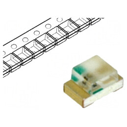 LED SMD 0805 roșie 18-54mcd 2x1,25x1,1mm 130° 2-2,4V 20mA | Electronic-mag.ro | Componente Electronice