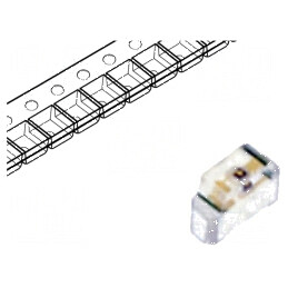 LED SMD 0604 Portocalie 45-90mcd 1,6x1,15x0,6mm 130° 2-2,4V | Electronic-mag.ro | Componente Electronice